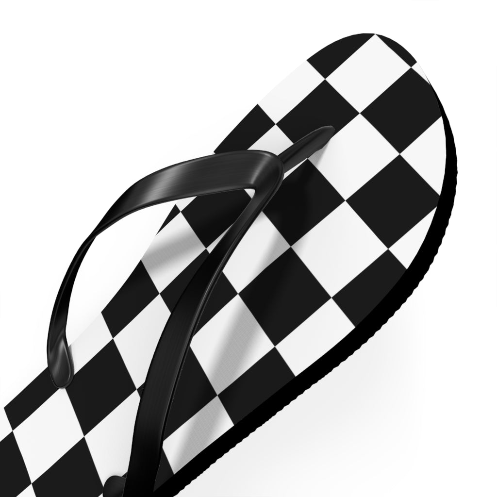 Checkered Flip Flops