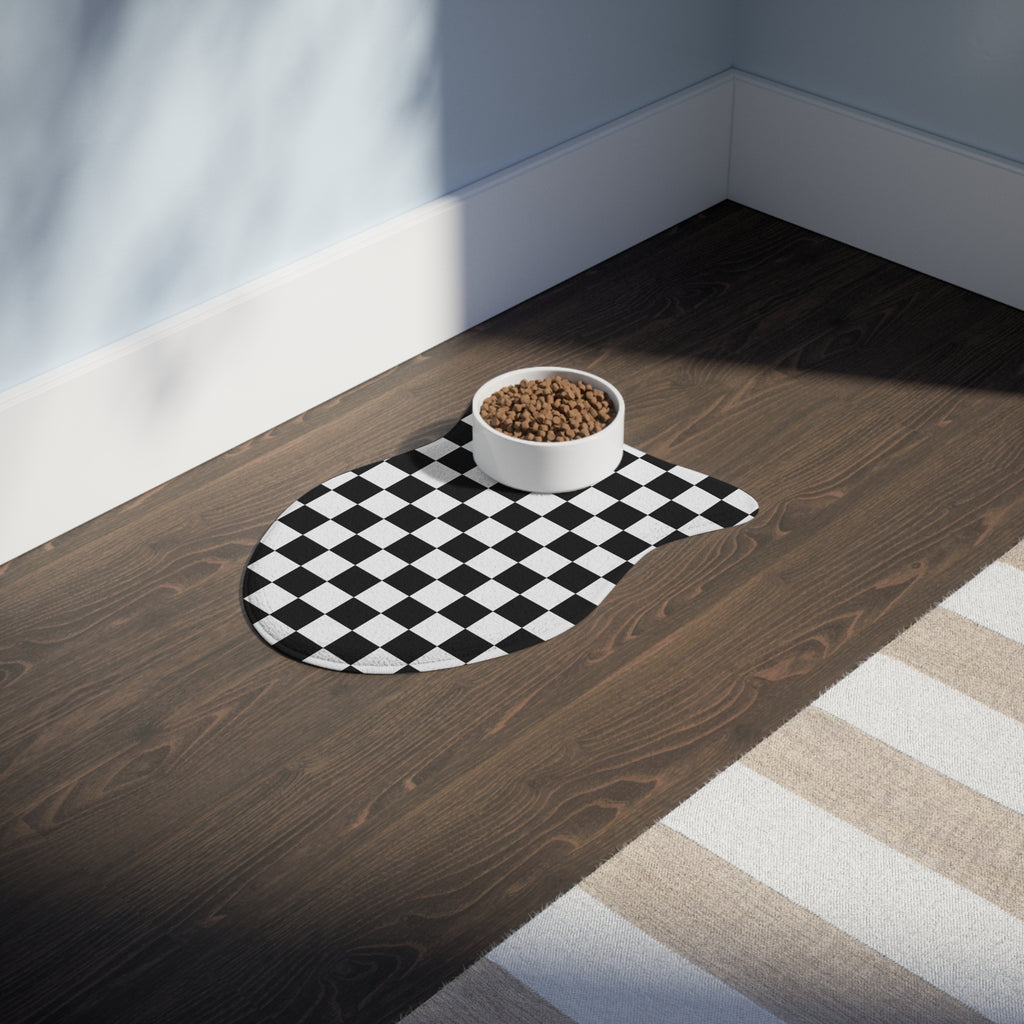 Checkered Pet Feeding Mats