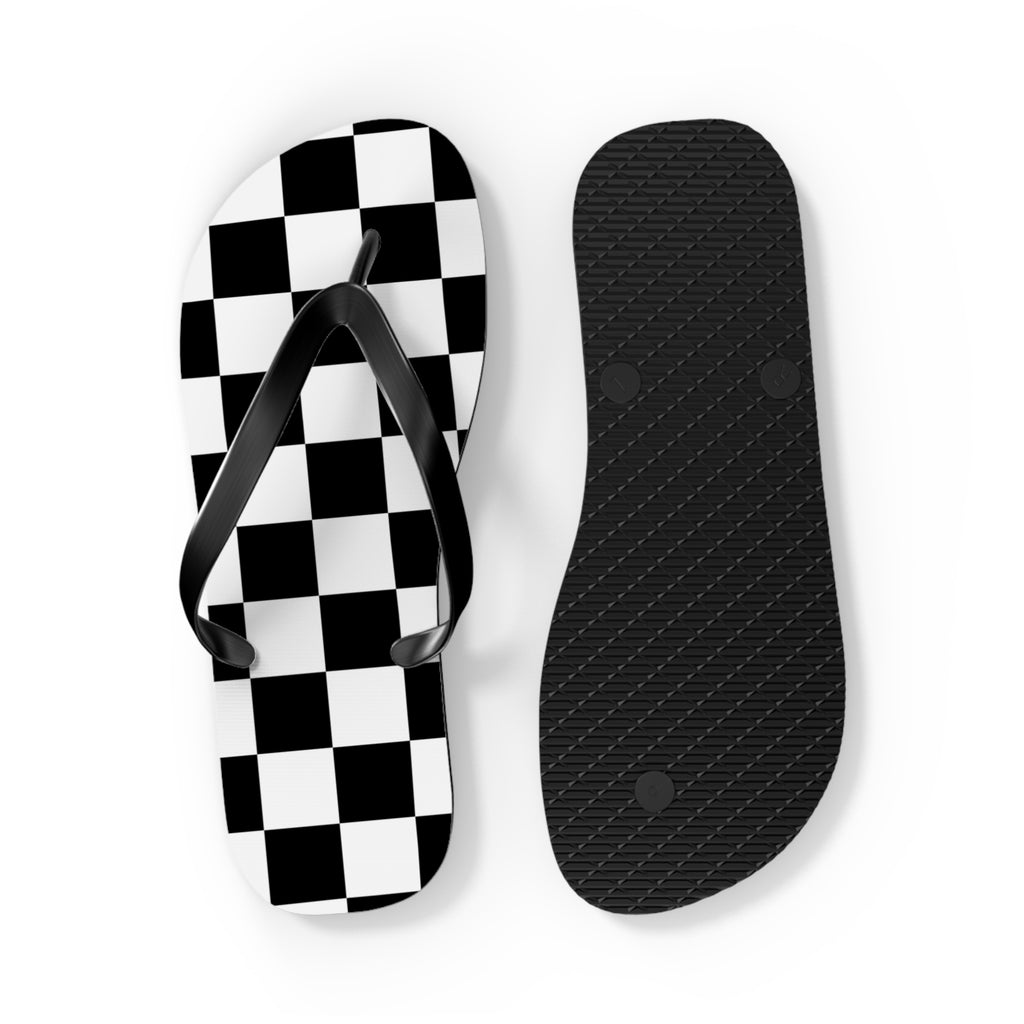 Checkered Flip Flops