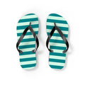 Flip Flops- green stripes