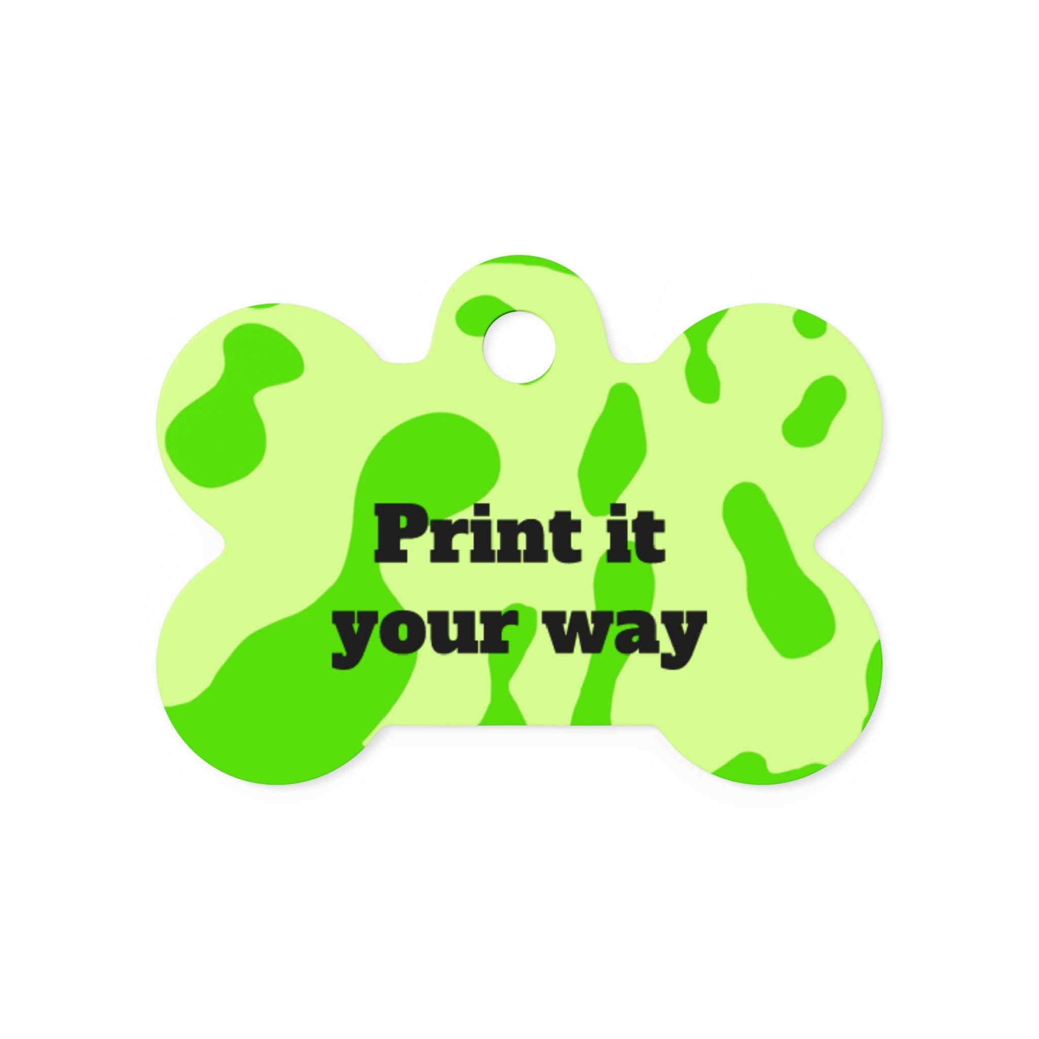 Pet Tags- Lava Lamp (Green)