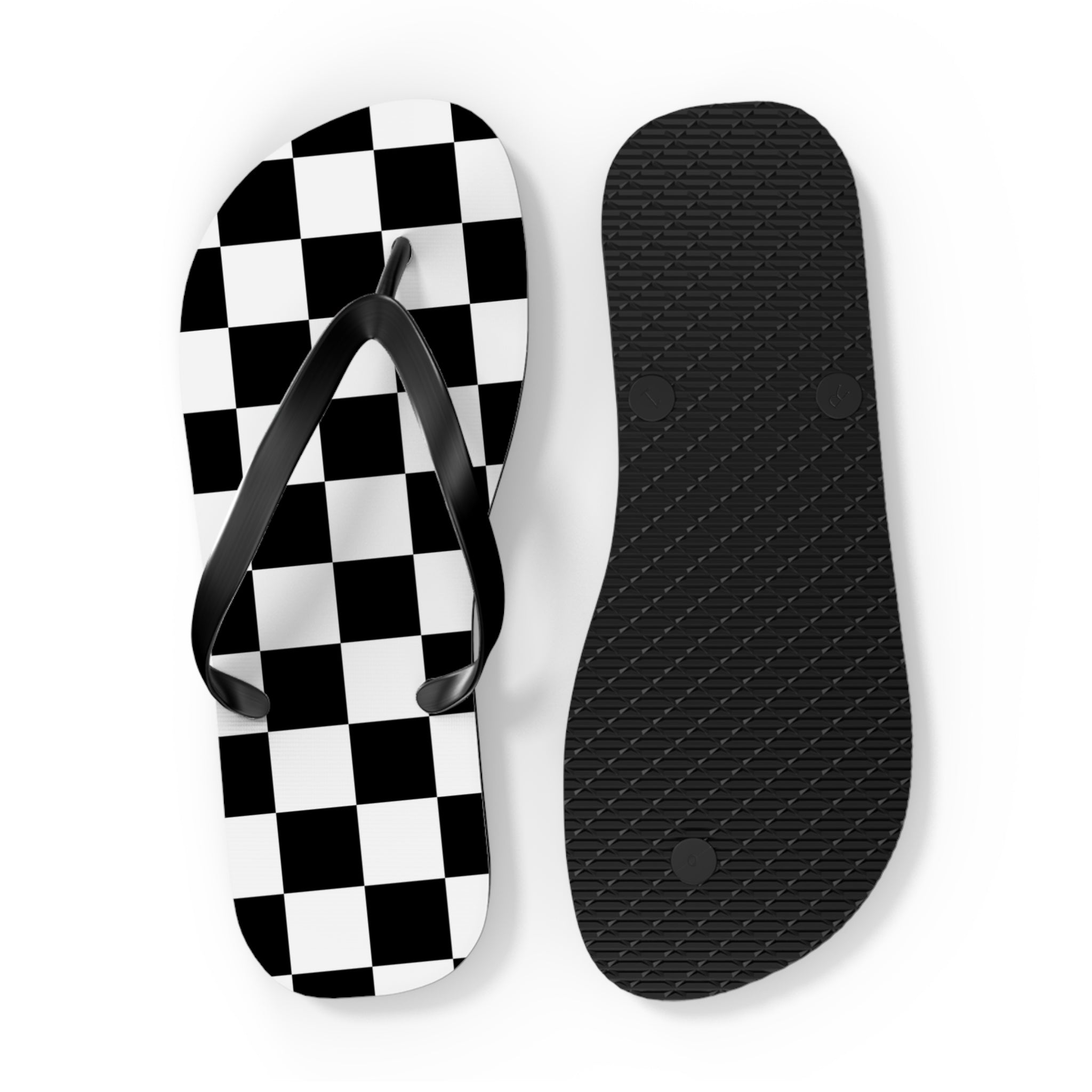 Checkered Flip Flops
