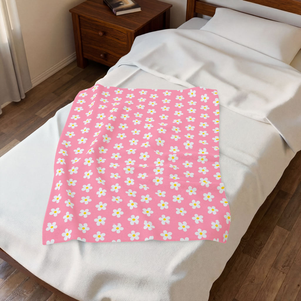 Velveteen Plush Blanket - Daisy Collection