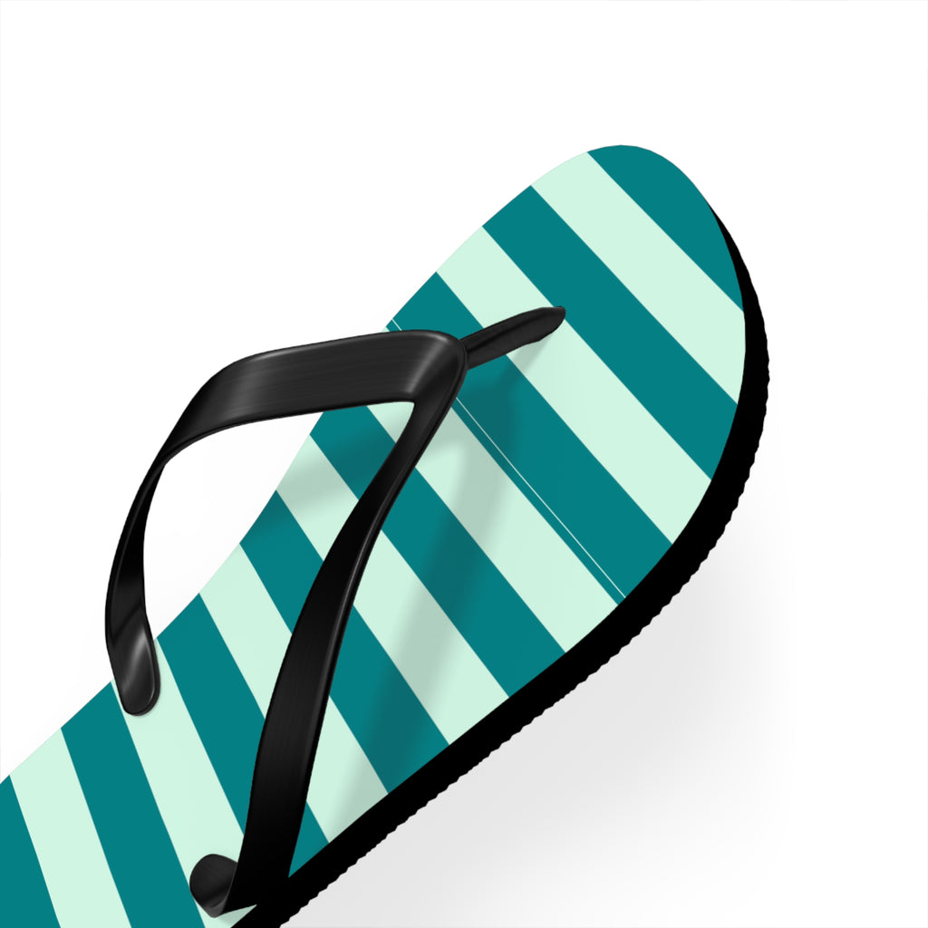 Flip Flops- green stripes