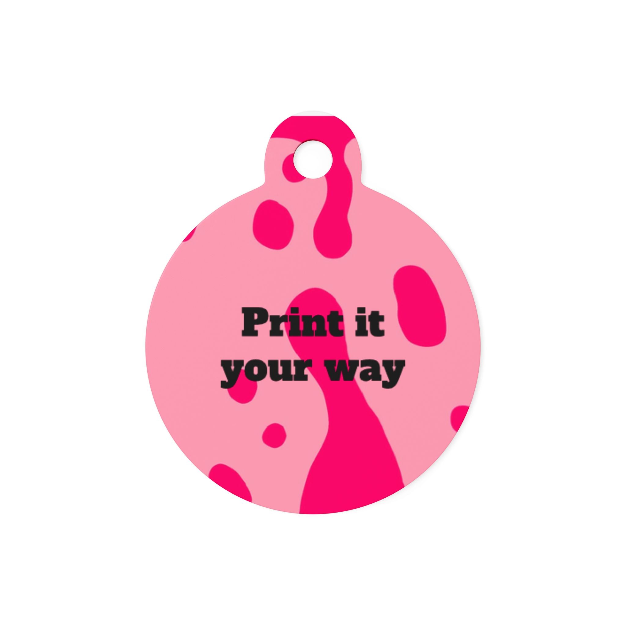 Pet Tags - Lava Lamp (Pink)