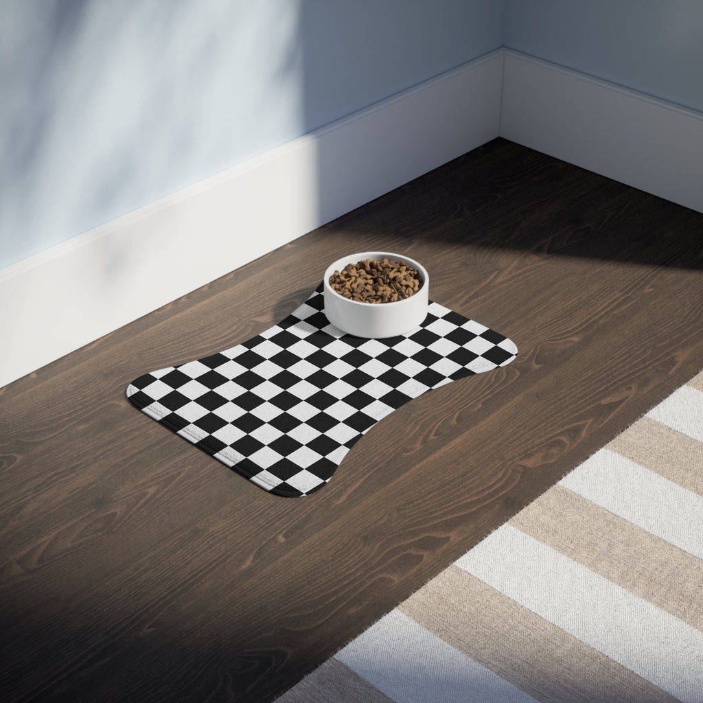 Checkered Pet Feeding Mats