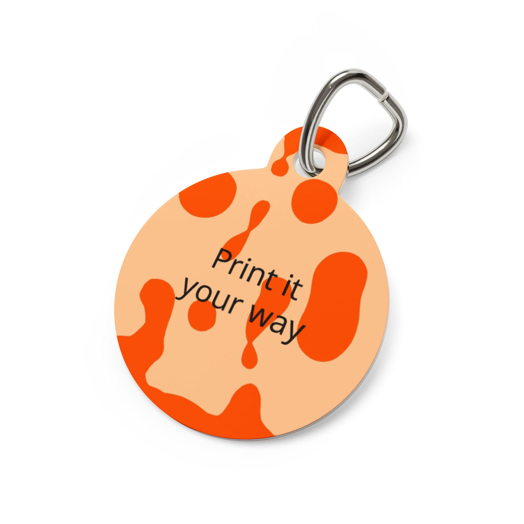 Pet Tags- Lava Lamp (Orange)