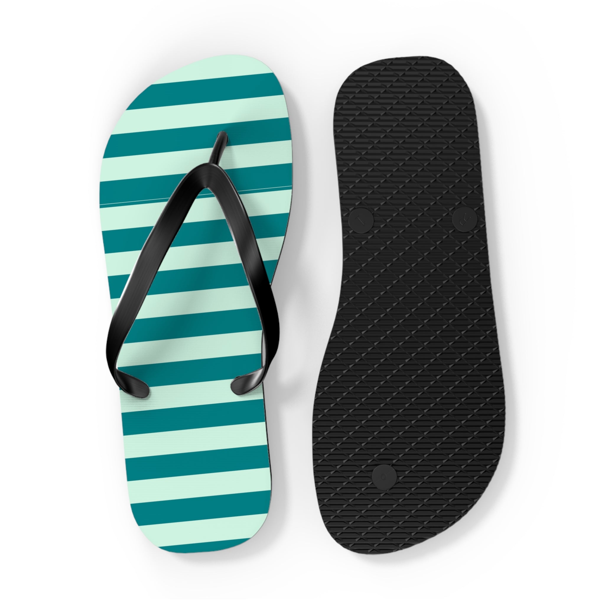 Flip Flops- green stripes