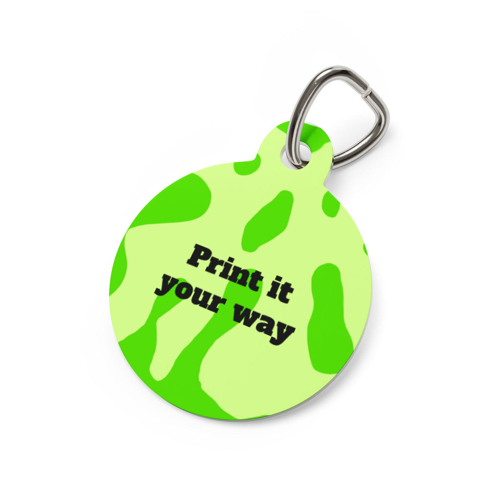 Pet Tags- Lava Lamp (Green)