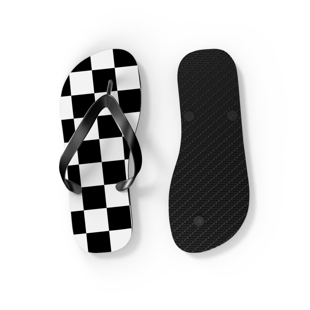 Checkered Flip Flops
