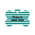 Pet Tags- Green Stripes