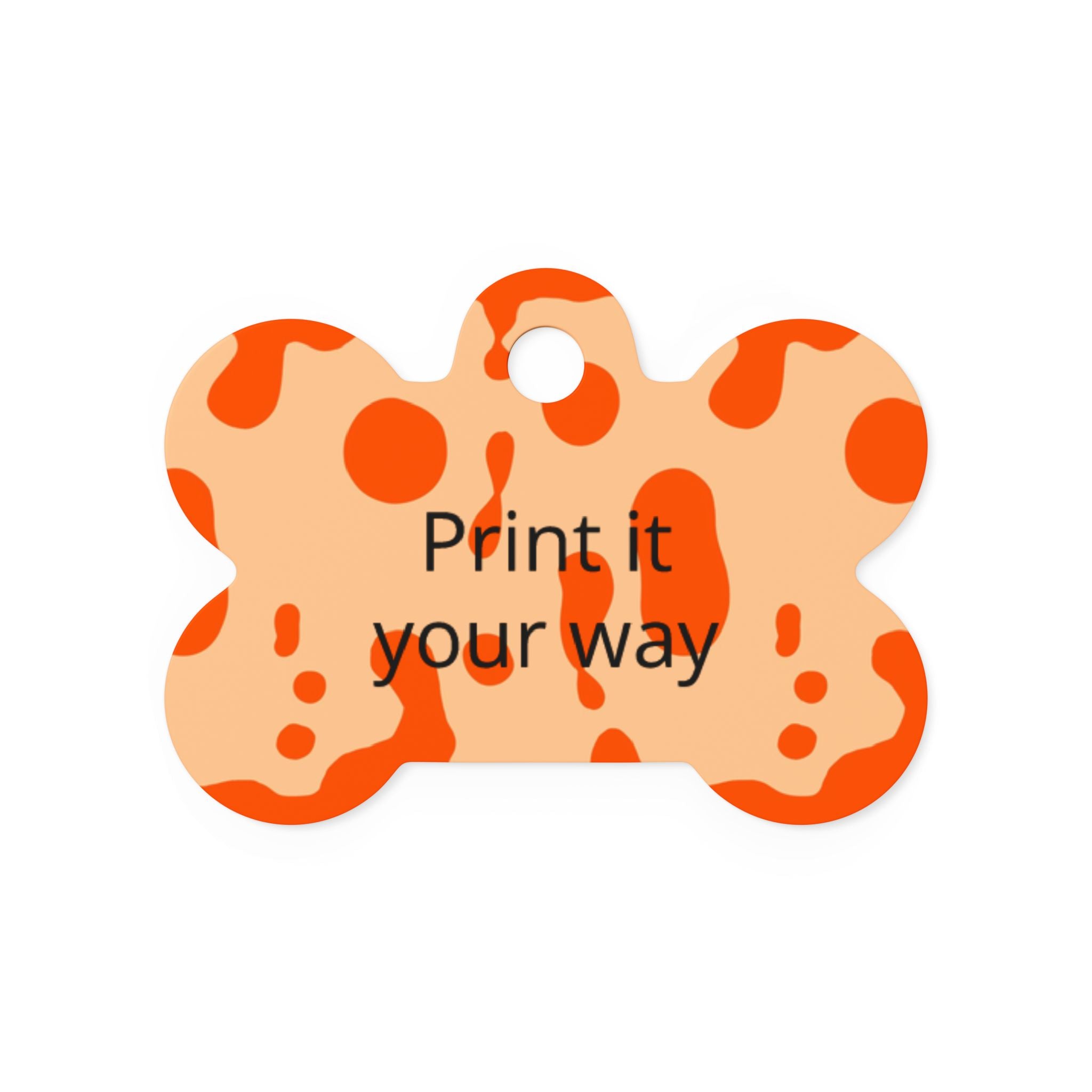 Pet Tags- Lava Lamp (Orange)