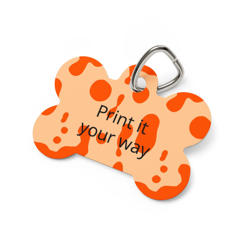 Pet Tags- Lava Lamp (Orange)