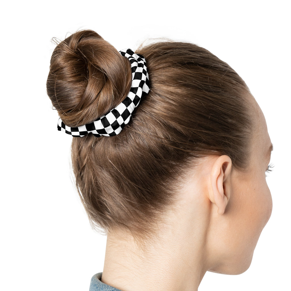 Checkered Scrunchie