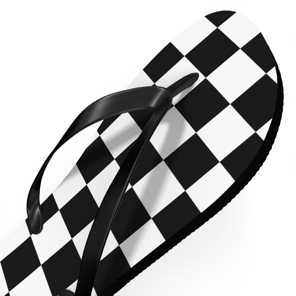 Checkered Flip Flops