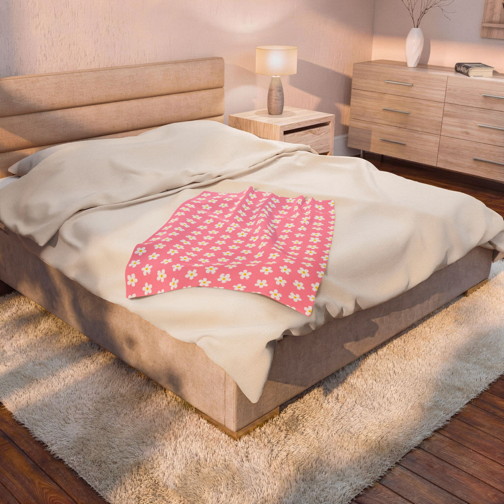 Velveteen Plush Blanket - Daisy Collection