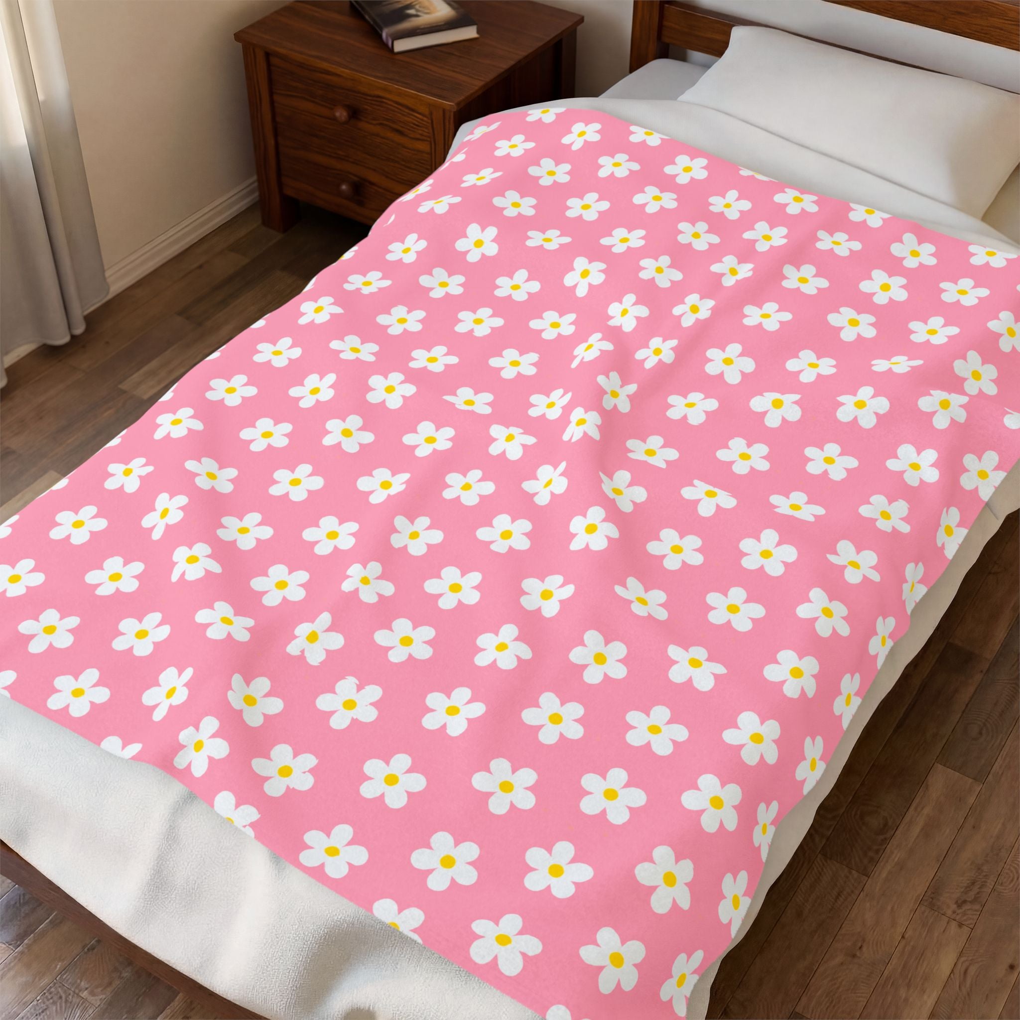 Velveteen Plush Blanket - Daisy Collection