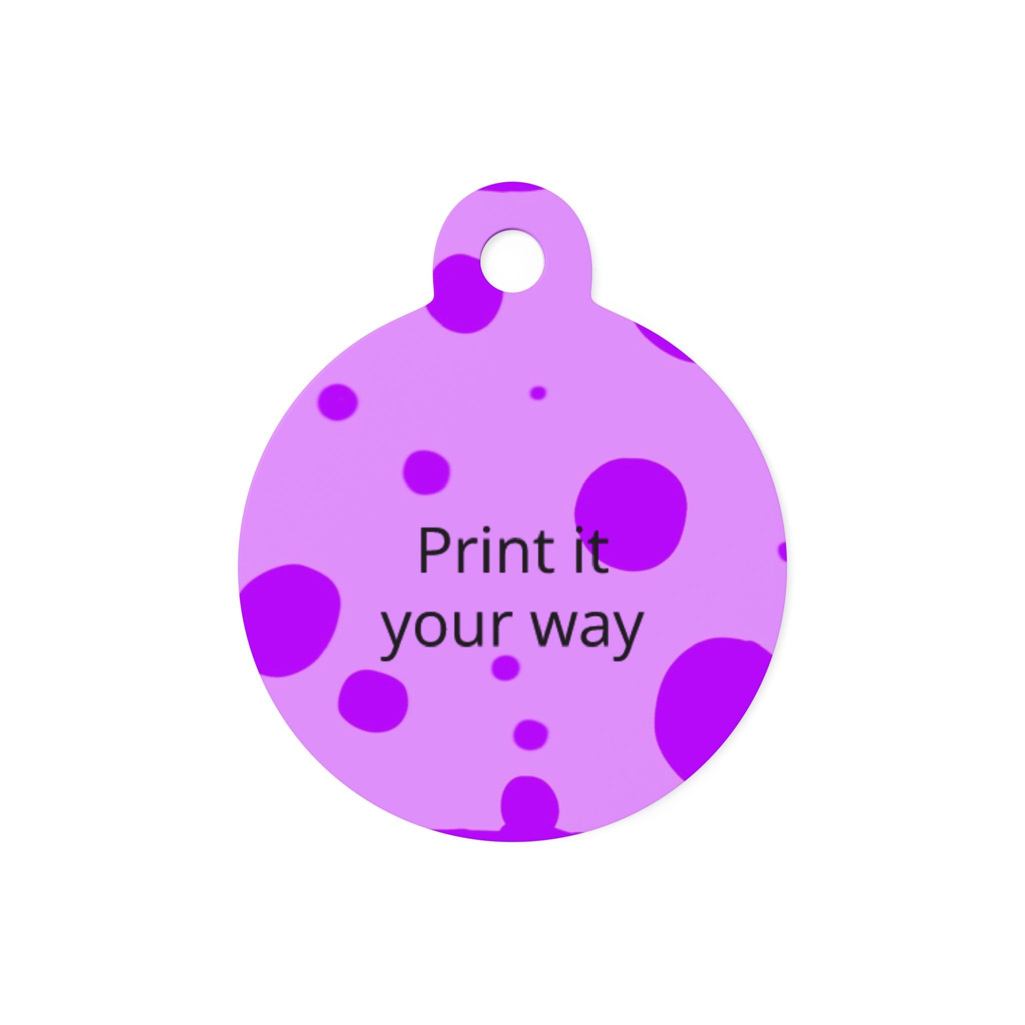 Pet Tags- Lava Lamp (Purple)